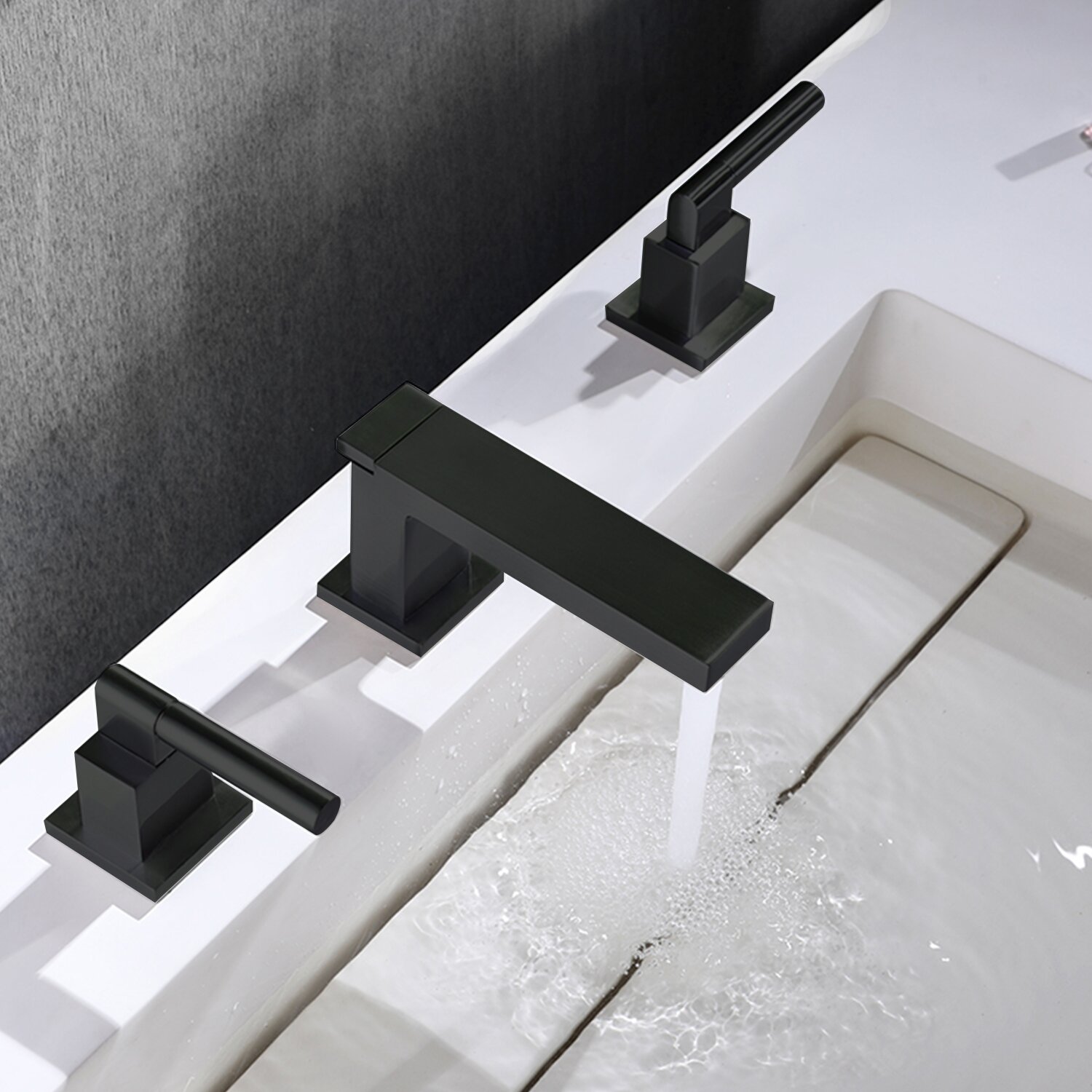 Aquacubic Hoge kwaliteit Fabrieksprijs Badkamer Keramische wastafel 3 gaten mengkraan